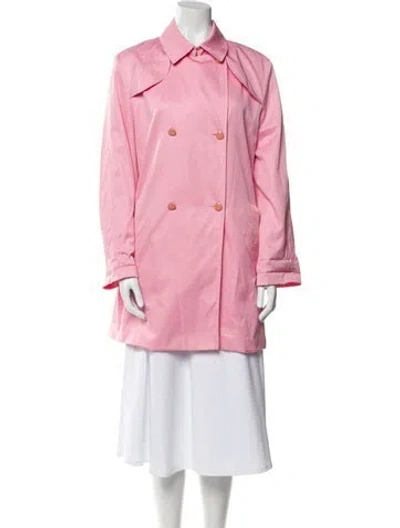 Pre-owned Escada Trench Coat In Pink