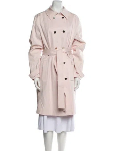 Pre-owned Escada Trench Coat In Pink