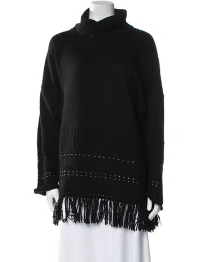 Pre-owned Escada Turtleneck Sweater In Black