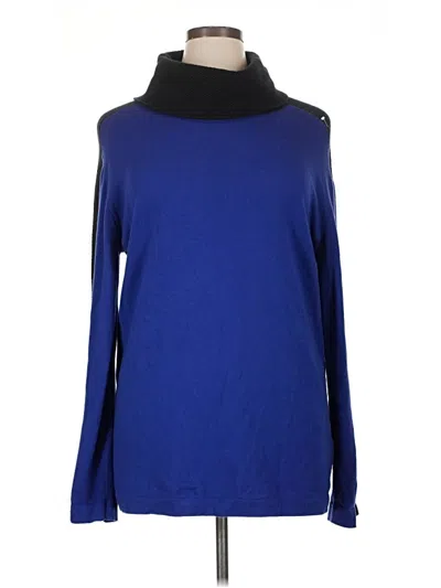 Pre-owned Escada Turtleneck Sweater In Blue