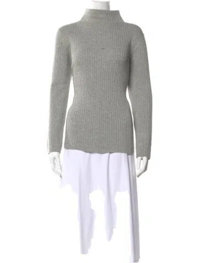 Pre-owned Escada Turtleneck Sweater In Gray