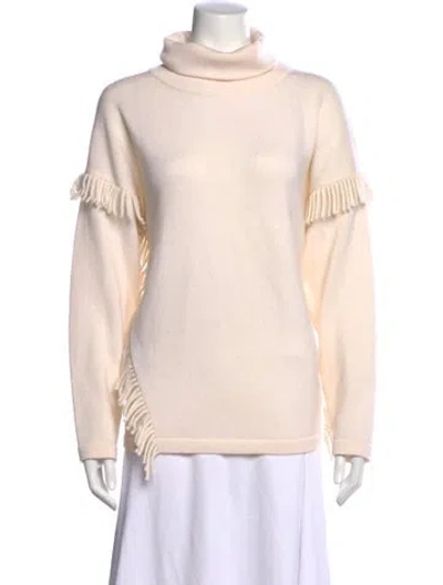 Pre-owned Escada Turtleneck Sweater In Neutral
