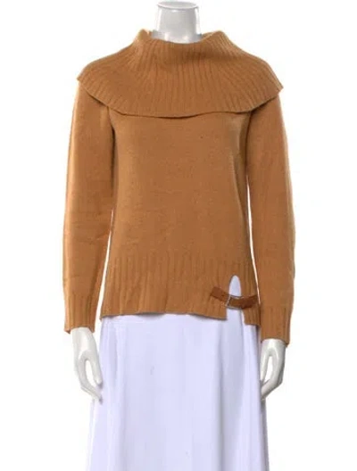 Pre-owned Escada Turtleneck Sweater In Orange
