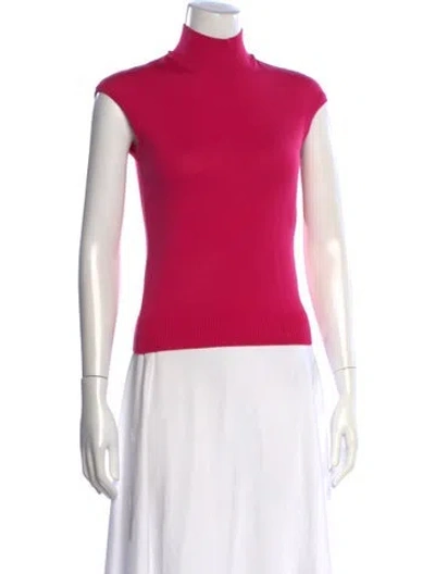 Pre-owned Escada Turtleneck Sweater In Pink