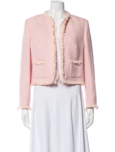 Pre-owned Escada Tweed Evening Jacket In Pink