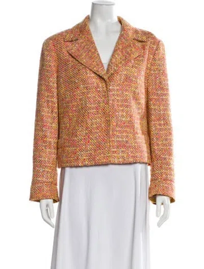 Pre-owned Escada Tweed Pattern Blazer