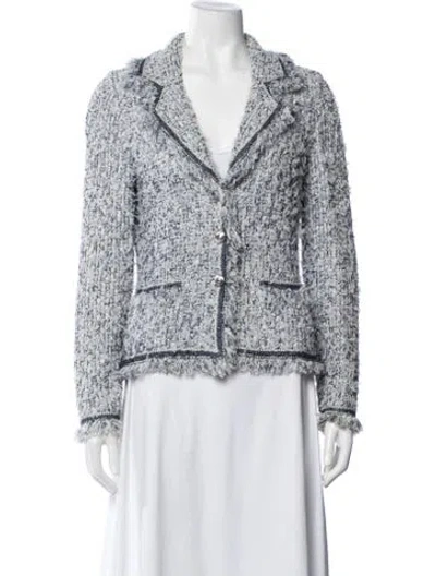 Pre-owned Escada Tweed Pattern Blazer In Multi