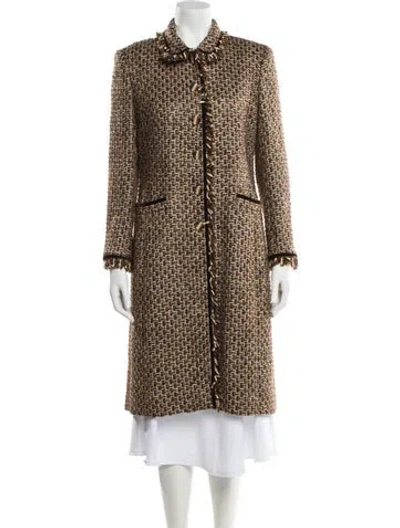 Pre-owned Escada Tweed Pattern Coat