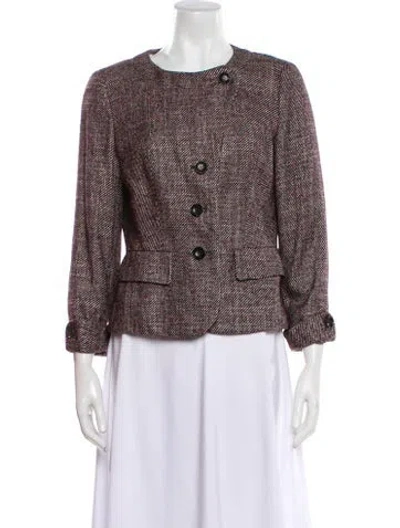 Pre-owned Escada Tweed Pattern Evening Jacket