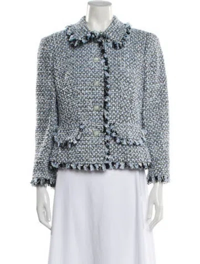 Pre-owned Escada Tweed Pattern Evening Jacket In Multi