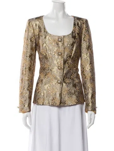 Pre-owned Escada Tweed Pattern Evening Jacket In Multi