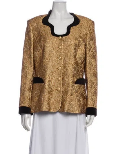 Pre-owned Escada Tweed Pattern Evening Jacket In Neutral