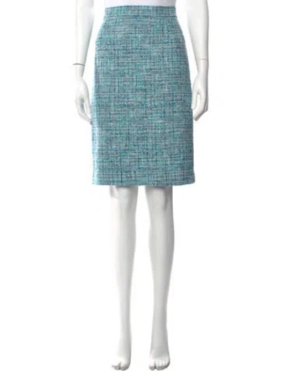 Pre-owned Escada Tweed Pattern Knee-length Skirt