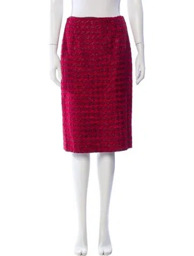 Pre-owned Escada Tweed Pattern Knee-length Skirt