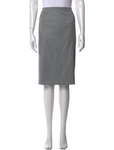 Pre-owned Escada Tweed Pattern Knee-length Skirt In Black