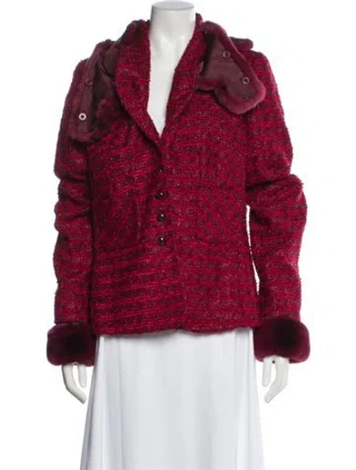 Pre-owned Escada Tweed Patterned Evening Jacket