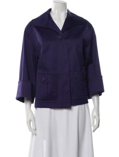 Pre-owned Escada Utility Jacket In Purple