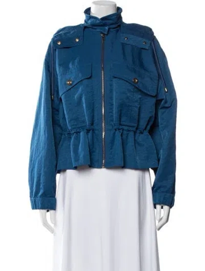 Pre-owned Escada Utility Jacket W/ Tags In Blue