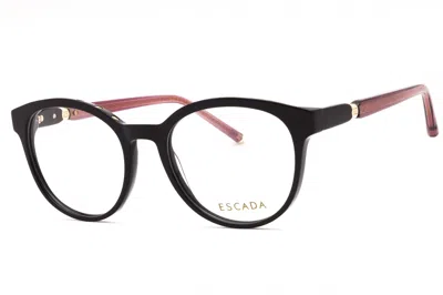 Escada Vesd86v Round Acetate Eyeglasses In Black