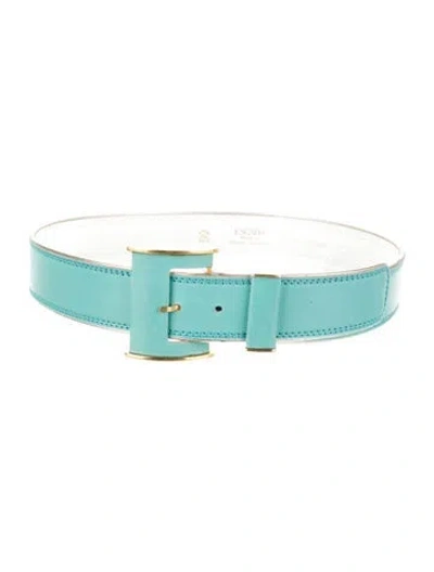 Pre-owned Escada Vintage 1980's Belt In Blue