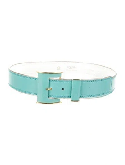 Pre-owned Escada Vintage 1980's Belt In Blue