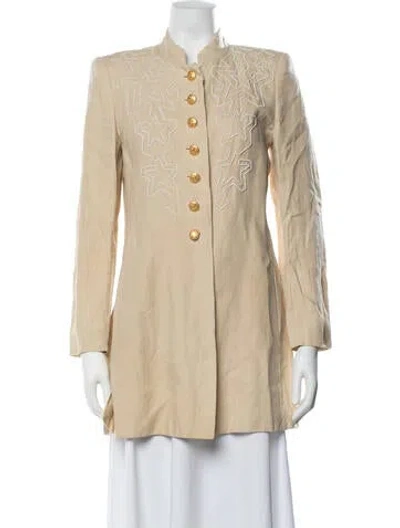 Pre-owned Escada Vintage 1980's Coat In Neutrals