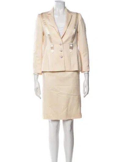 Pre-owned Escada Vintage 2000's Skirt Suit In Neutrals