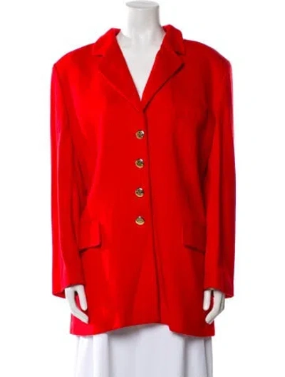 Pre-owned Escada Vintage Blazer In Red