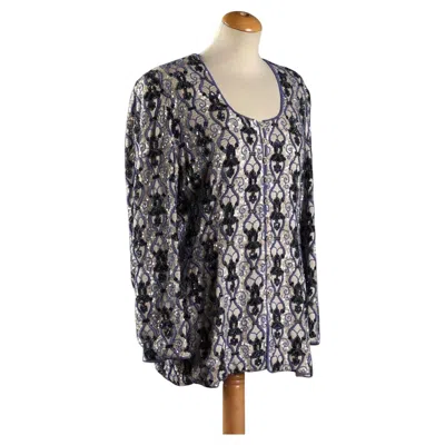 Pre-owned Escada Vintage Embroidered Jacket, Size L In Black