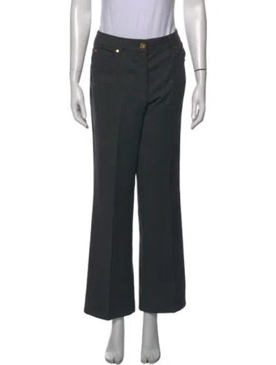 Pre-owned Escada Vintage Flared Pants In Grey