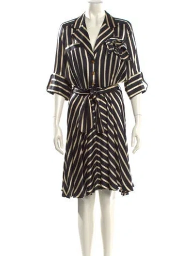 Pre-owned Escada Vintage Knee-length Dress In Black