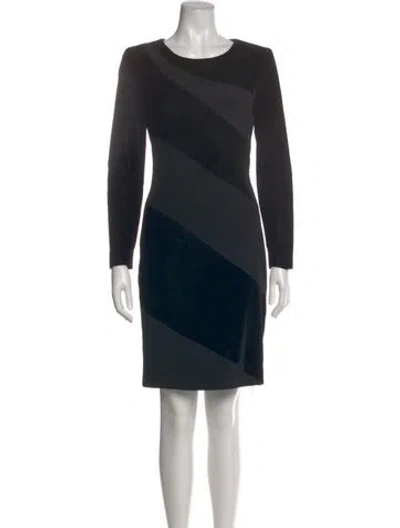 Pre-owned Escada Vintage Knee-length Dress In Black