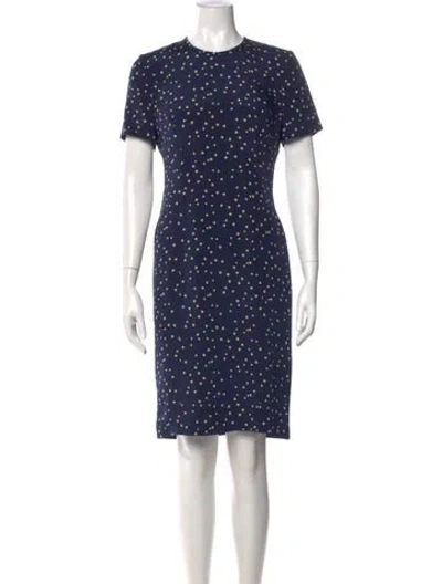 Pre-owned Escada Vintage Knee-length Dress In Blue