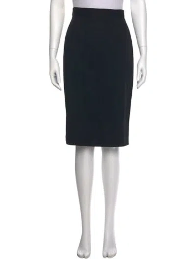 Pre-owned Escada Vintage Knee-length Skirt In Black