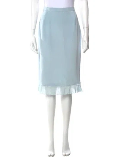Pre-owned Escada Vintage Knee-length Skirt In Blue