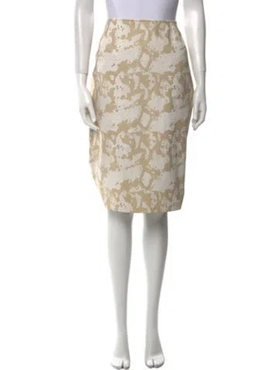 Pre-owned Escada Vintage Knee-length Skirt In Neutral