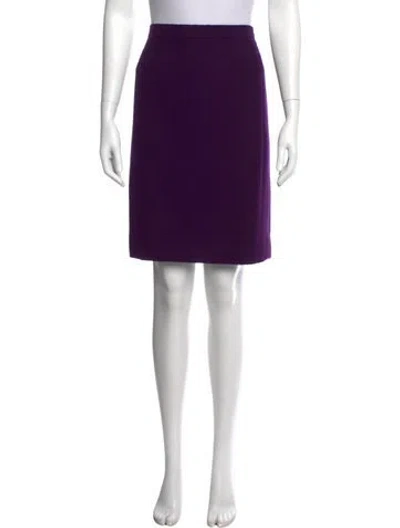 Pre-owned Escada Vintage Knee-length Skirt In Purple