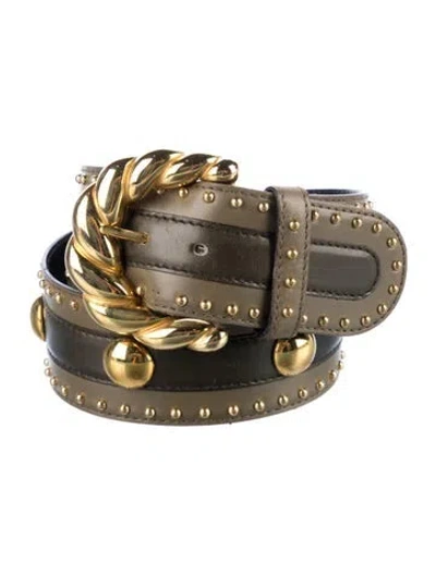 Pre-owned Escada Vintage Leather Belt In Multi