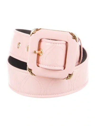 Pre-owned Escada Vintage Leather Belt In Pink