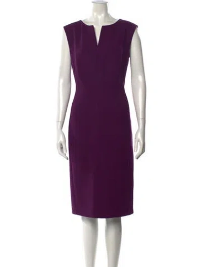 Pre-owned Escada Vintage Midi Length Dress W/ Tags In Purple