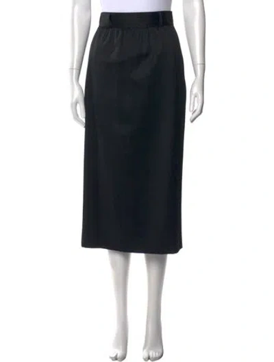Pre-owned Escada Vintage Midi Length Skirt In Black
