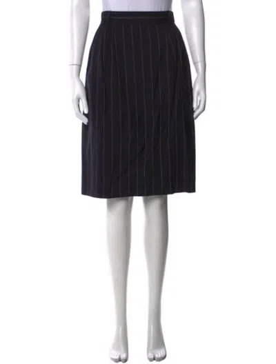 Pre-owned Escada Vintage Midi Length Skirt In Black