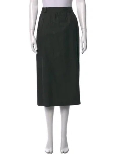 Pre-owned Escada Vintage Midi Length Skirt In Blue