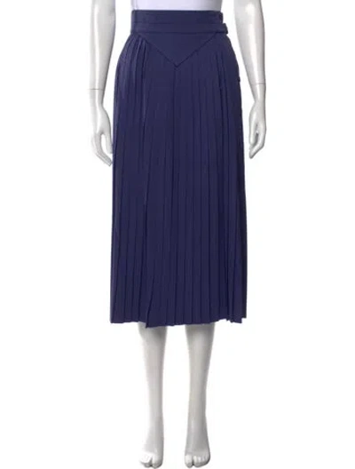 Pre-owned Escada Vintage Midi Length Skirt In Blue