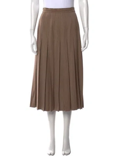 Pre-owned Escada Vintage Midi Length Skirt In Brown
