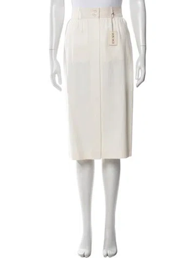 Pre-owned Escada Vintage Midi Length Skirt In Neutral