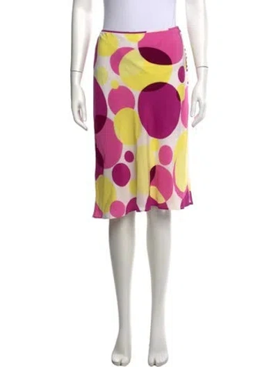 Pre-owned Escada Vintage Midi Length Skirt In Yellow
