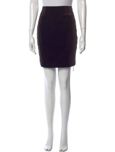 Pre-owned Escada Vintage Mini Skirt In Black