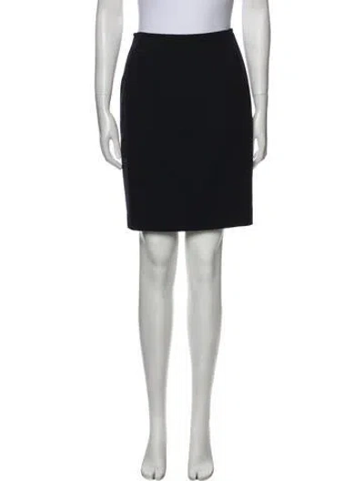 Pre-owned Escada Vintage Mini Skirt In Blue