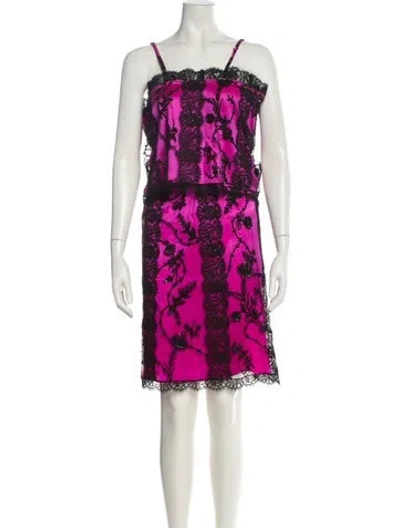 Pre-owned Escada Vintage Nylon Skirt Set In Pink